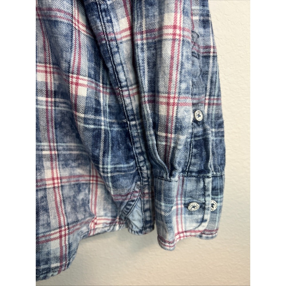 Tommy Bahama Men's Shirt Indigo Beach Plaid XXL 100% Cotton - Picture 4 of 7